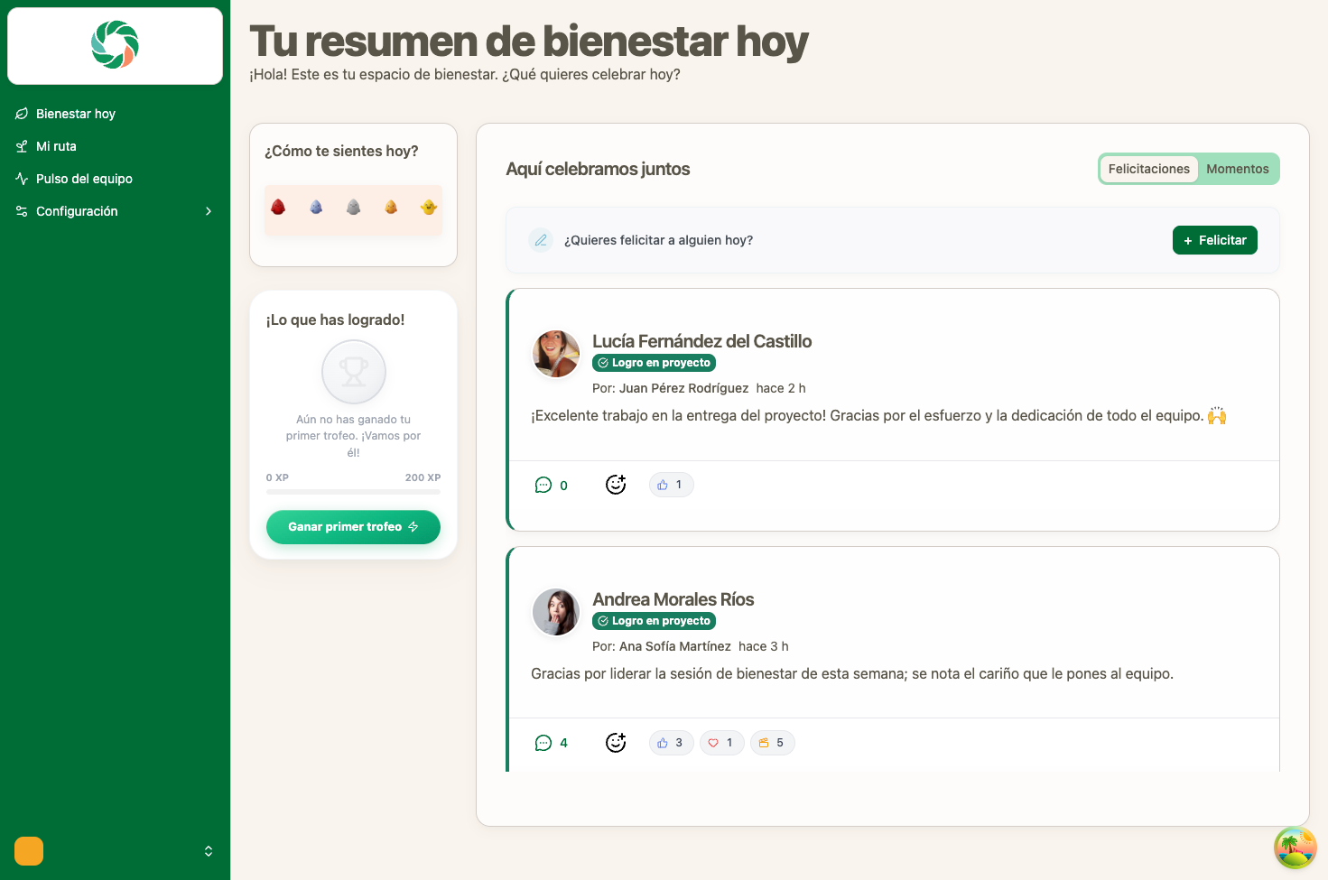 Ohana desktop dashboard