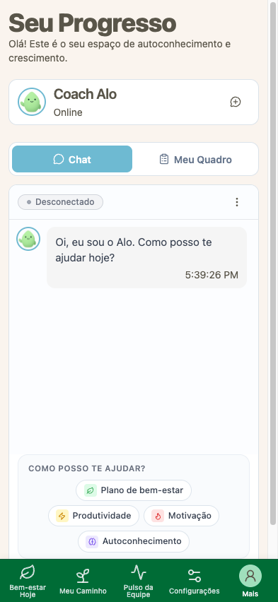 Ohana AI Coach chat